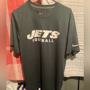 New York Jets Shirt T-shirt Large Football NFL Nike Dri-Fit